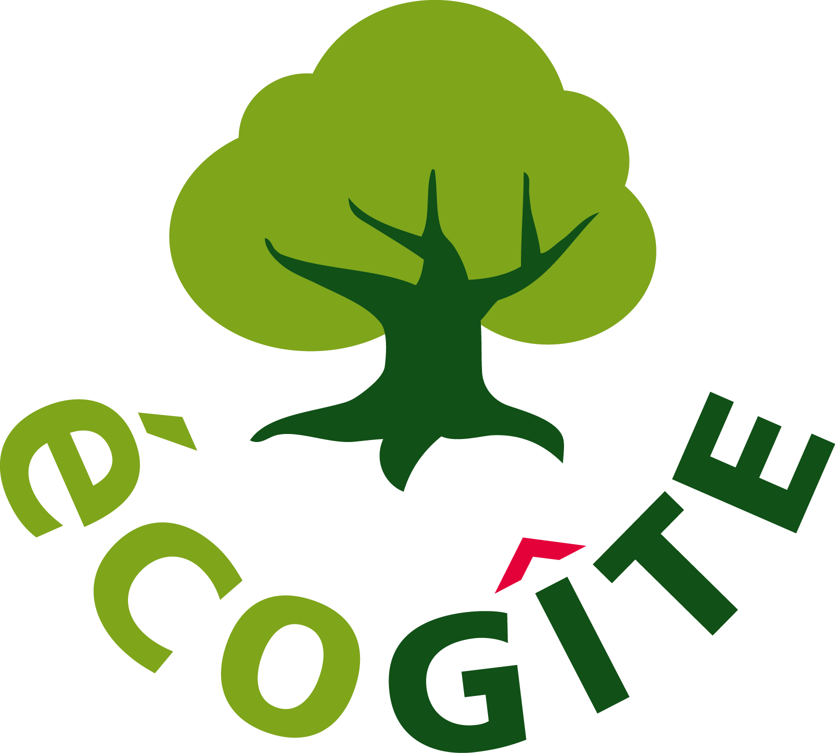 Logo du label Écogîte®, engagement de Gîtes de France pour un tourisme durable.