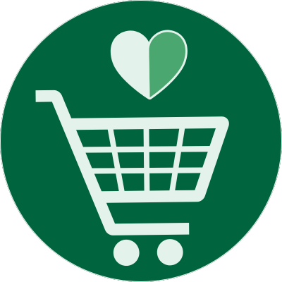 Icône panier représentant le panier moyen en gîte et en chambre d’hôtes.