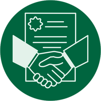 Icône représentant un taux d’occupation moyen de 49 %.