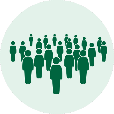 Icône représentant 5 millions de vacanciers accueillis.