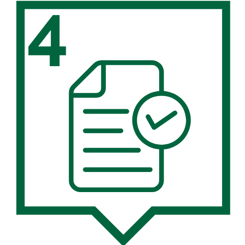 Icône représentant la mise en œuvre des recommandations pour un hébergement.